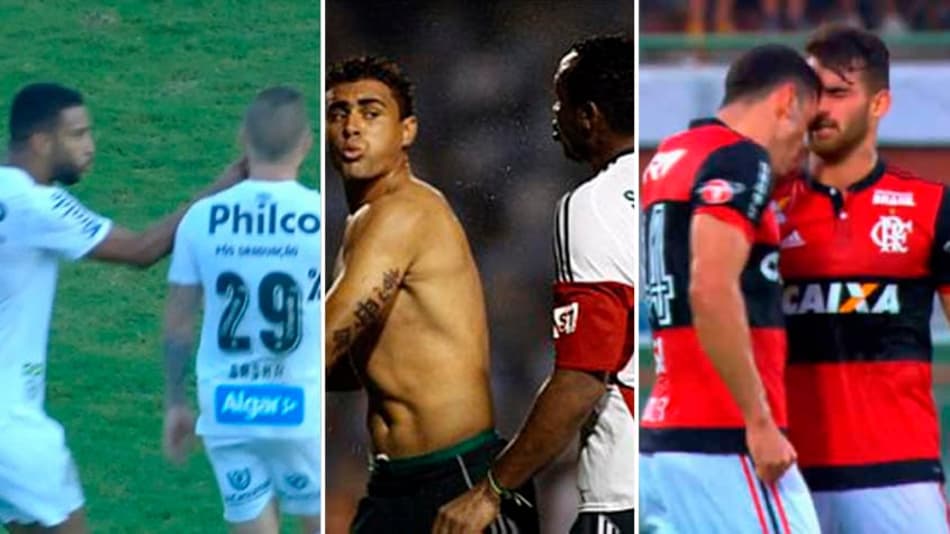 Tretas em campo! Relembre as brigas entre os jogadores do mesmo time