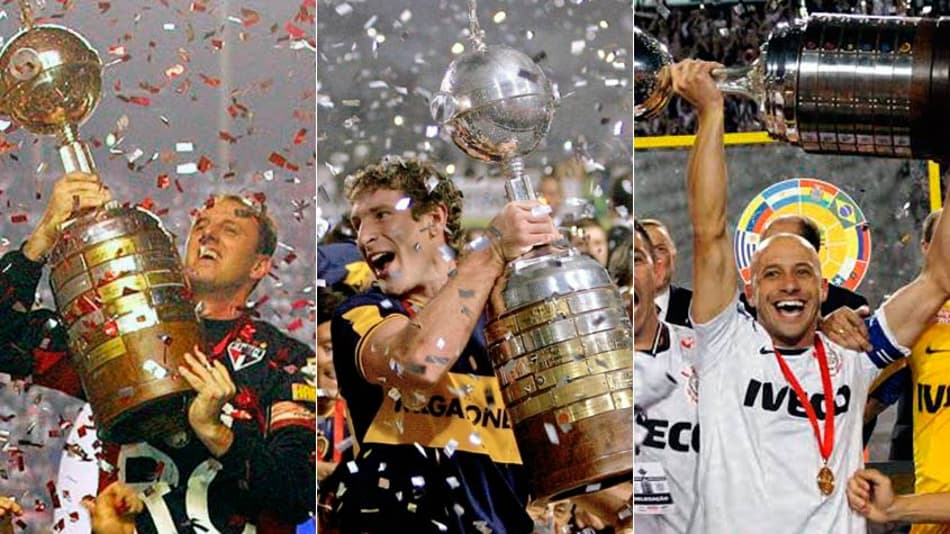 A taça e a faixa! Relembre os capitães campeões da Libertadores deste século
