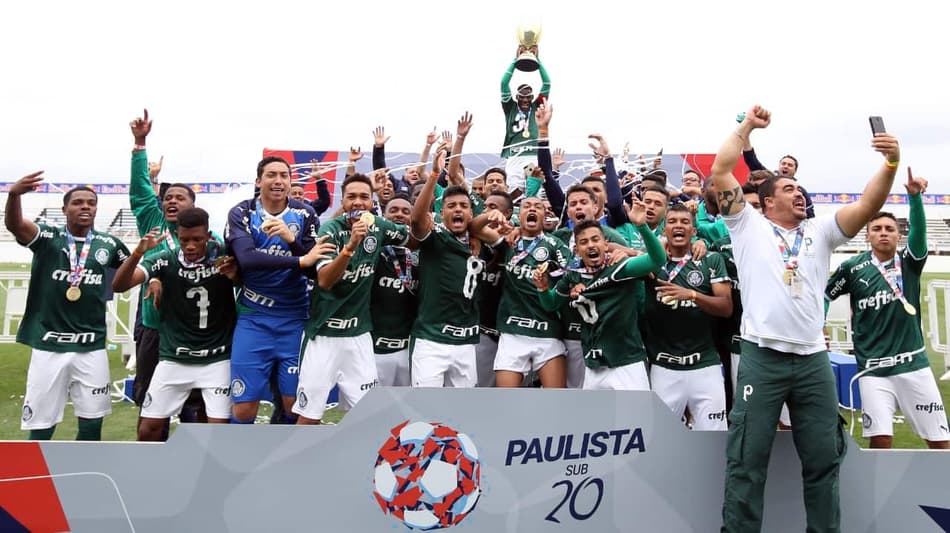 Veron faz dois, Palmeiras vira sobre Red Bull e conquista Paulista sub-20