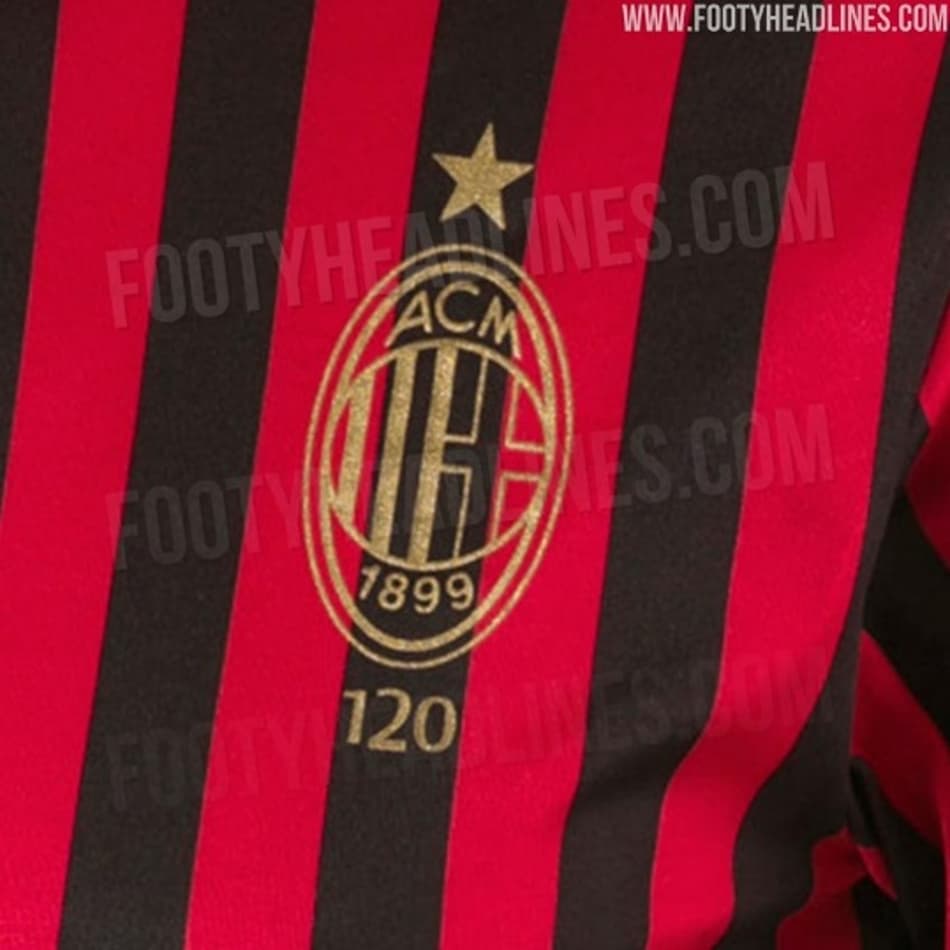 Milan terá camisa especial para celebrar o aniversário de 120 anos; veja imagens
