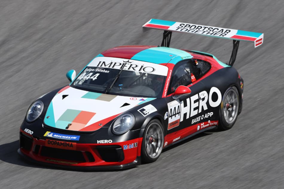 Felipe Baptista e Esteban Guerrieri colocam o carro Hero #444 na pole da Porsche Endurance 500