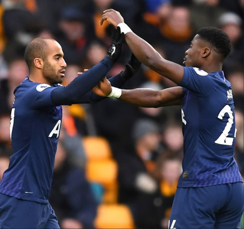 Lucas Moura marca e Tottenham vence o Wolverhampton