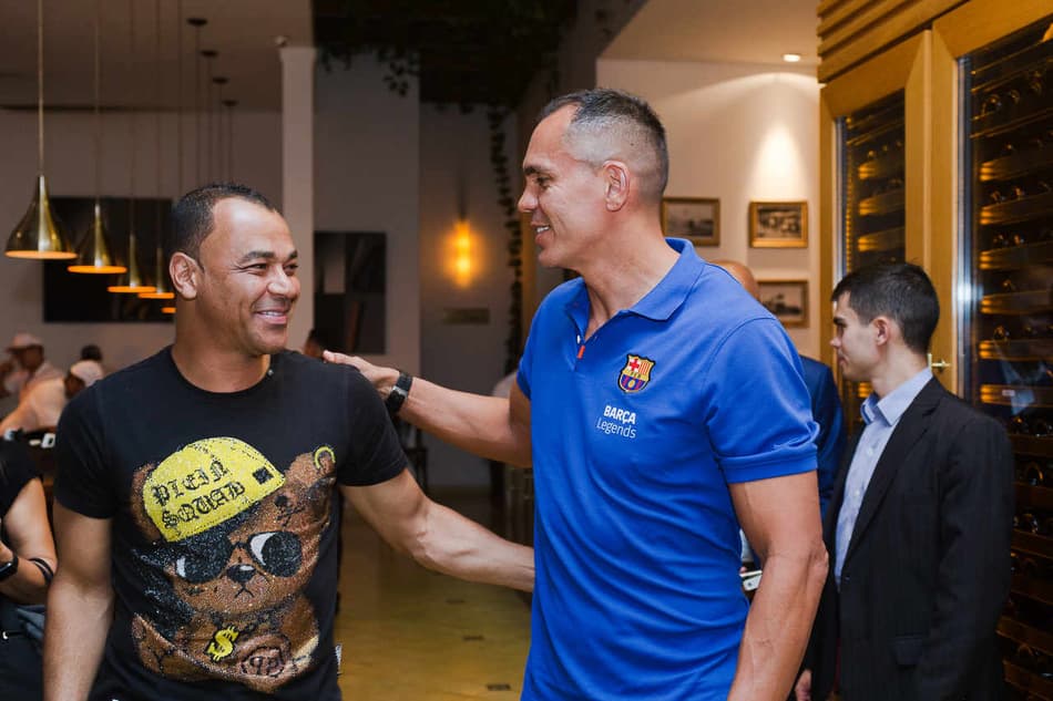 Cafu, Giovanni, Tinga… Evento do São Paulo fez craques confraternizarem