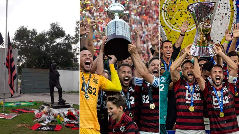 Incêndio no CT, títulos e outro patamar com Jesus… O ano do Flamengo em 12 fotos