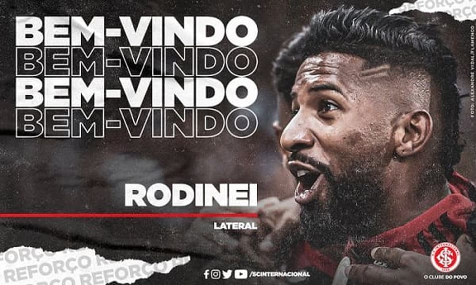 Rodinei é anunciado pelo Inter como segundo reforço para 2020