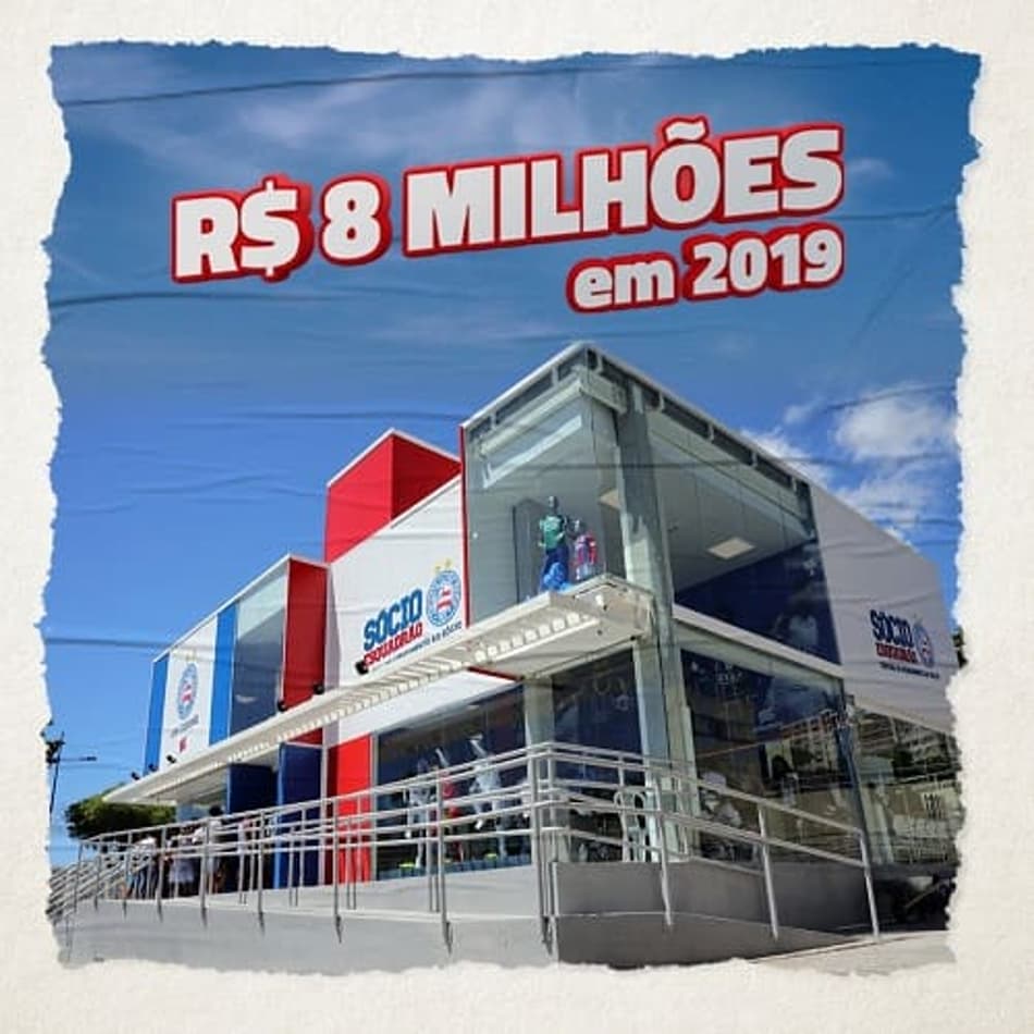 Loja oficial do Bahia bate marca de R$ 8 milhões em arrecadação