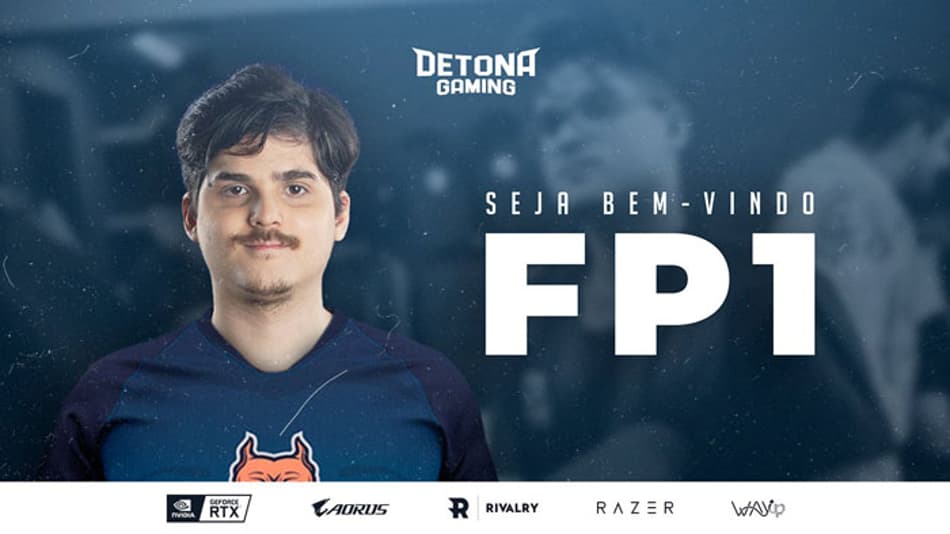 CS:GO: DETONA anuncia fp1 como seu novo jogador