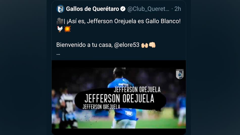 Tweet - Orejuela