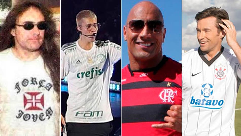 Veja os famosos internacionais com camisa de times do Brasil