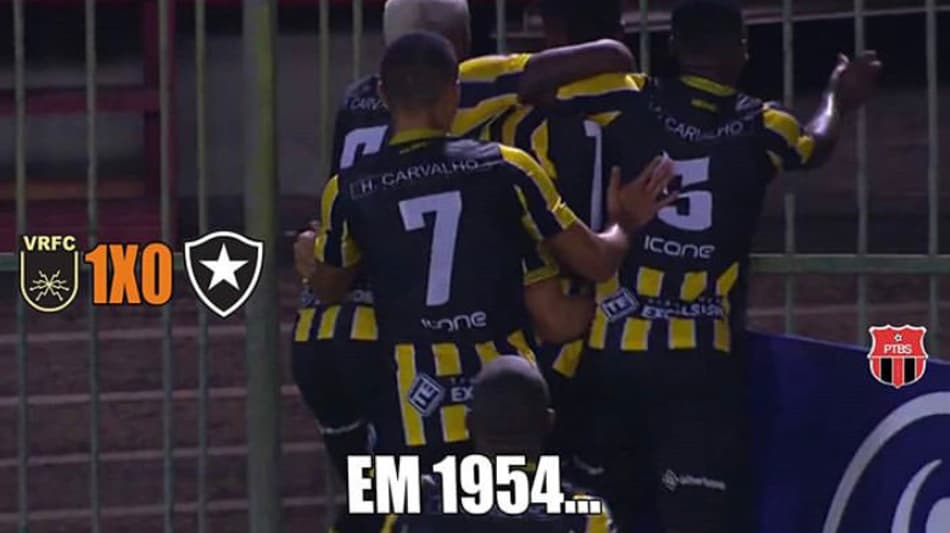 ‘Freguesia’ para o Volta Redonda faz Botafogo virar piada na web