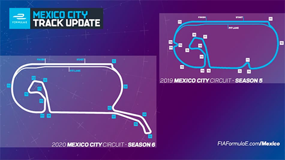 Fórmula E divulga novo layout para o ePrix da Cidade do México 2020