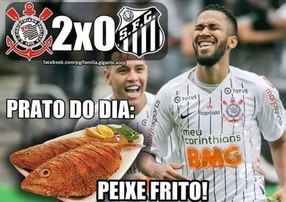 Torcedores do Corinthians tiram onda com Santos após vitória no clássico