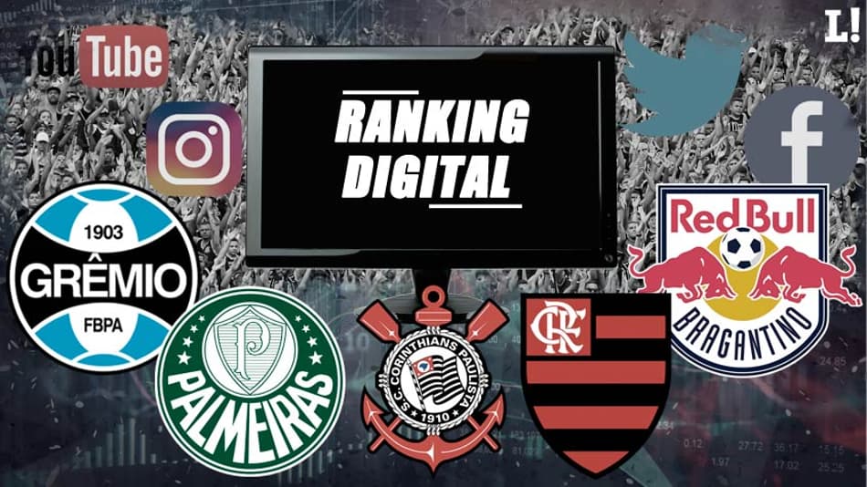 Bombando nas redes! Veja o ranking digital dos clubes brasileiros