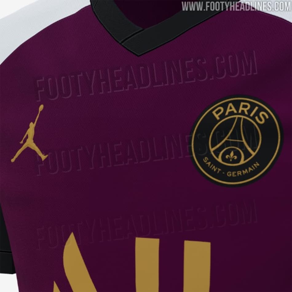 Nova camisa de jogo de parceria entre PSG e Air Jordan tem imagens reveladas