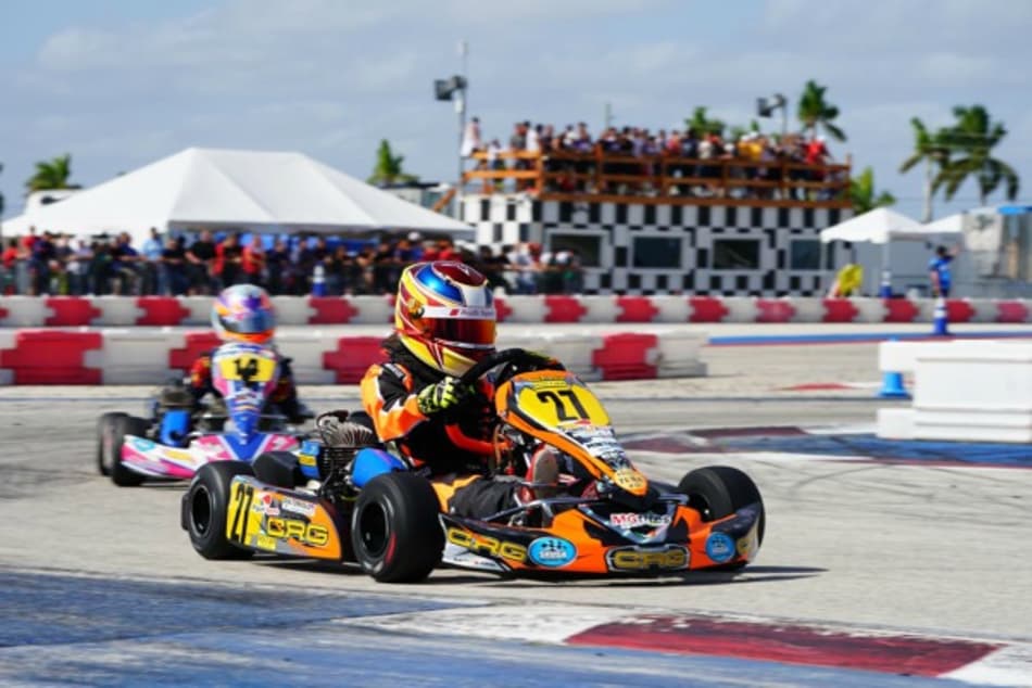 Em estreia internacional, Augustus Toniolo é vice-campeão no SKUSA Winter Series em Homestead