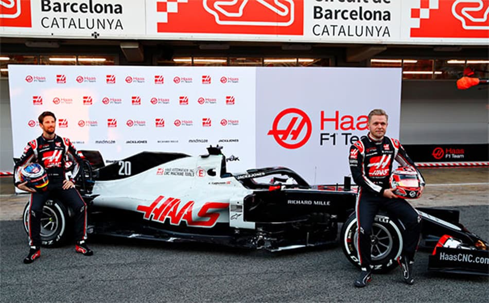 F1: Haas apresenta o VF-20 no pitlane de Barcelona