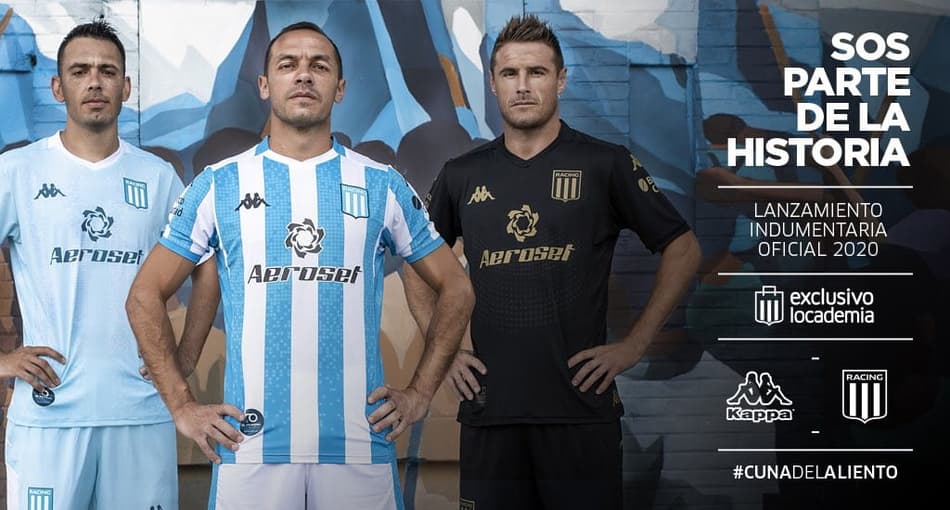 Racing lança camisas que fazem homenagem aos 70 anos do 'El Cilindro'