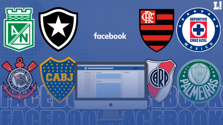 Saiba os clubes das Américas que mais bombaram no Facebook durante fevereiro