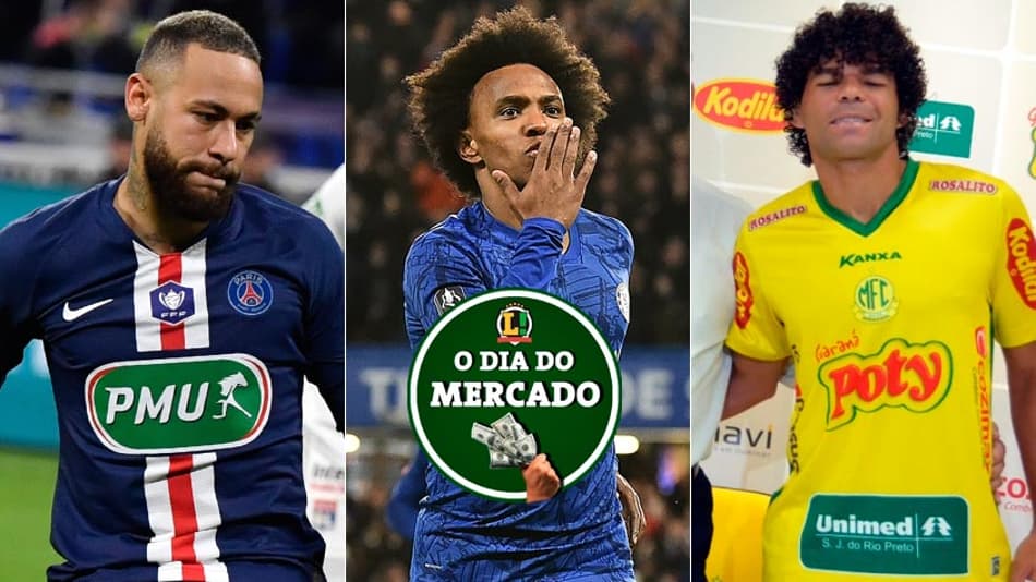 O dia do mercado: O desejo de Neymar, Willian à procura de novo clube, Cruzeiro de olho em Camilo…