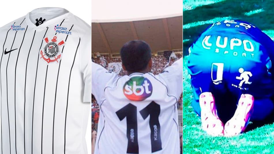 Serasa no Corinthians é o mais recente… Veja os patrocínios mais curiosos do futebol brasileiro