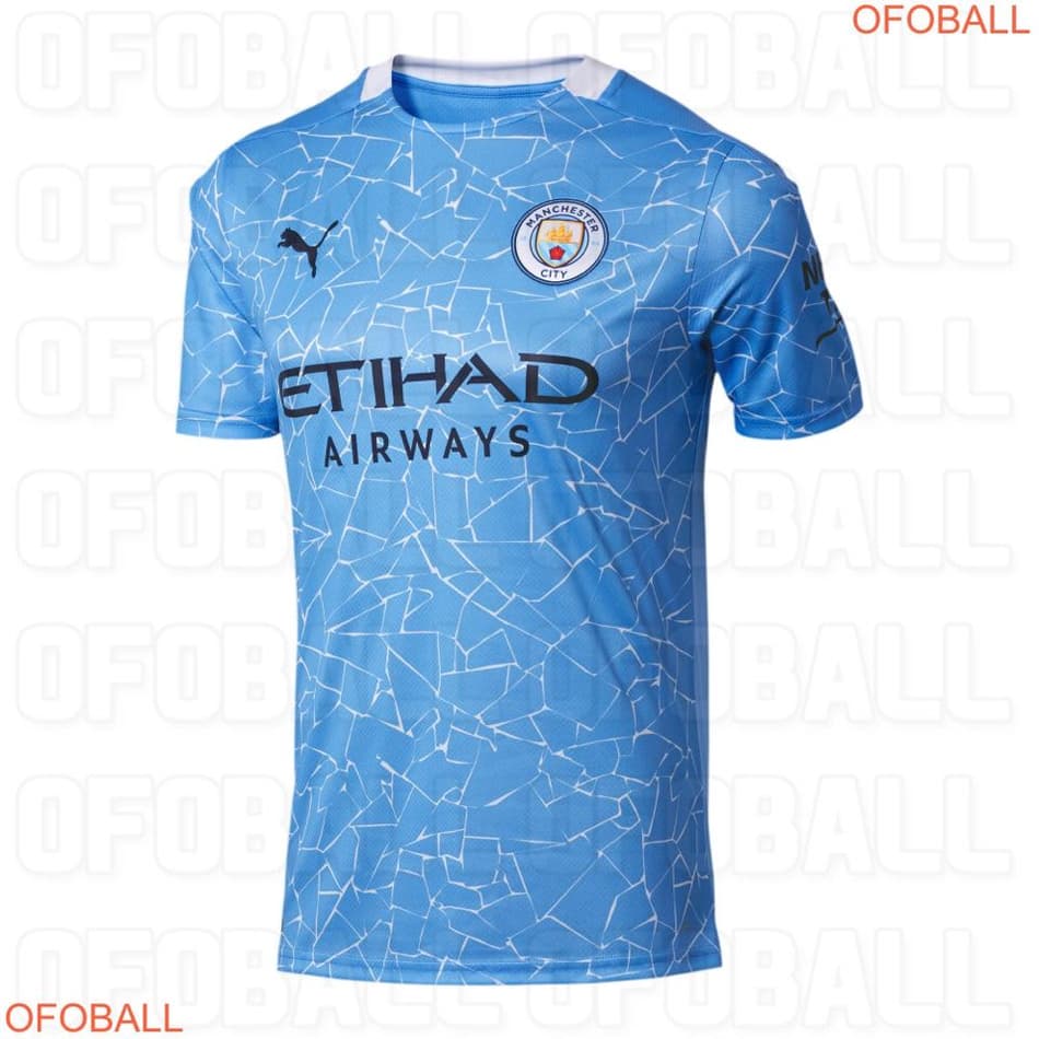 Página revela camisa titular do Manchester City para a temporada 2020/2021