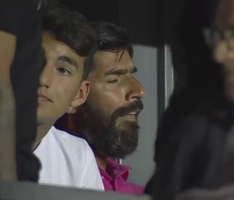 Loco Abreu acompanha o time do coração em jogo da Libertadores