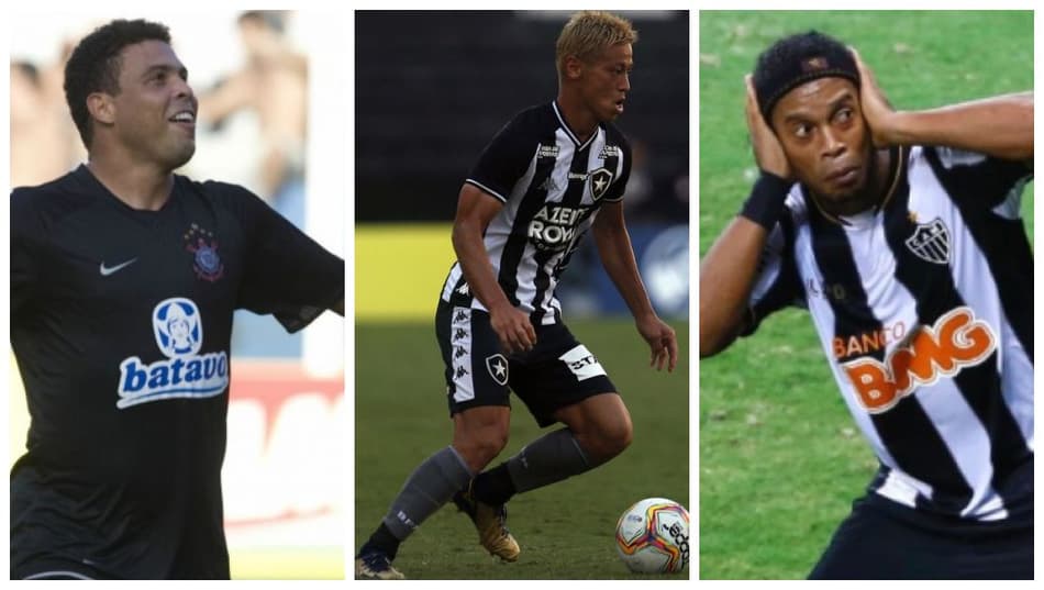Honda, Tévez, Ronaldinho Gaúcho… Relembre o primeiro gol de grandes contratações dos times