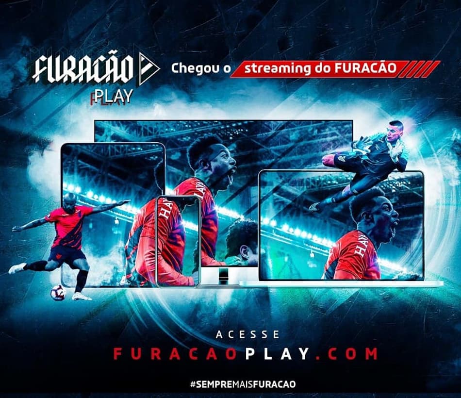 Athletico-PR lança serviço de streaming do clube, o Furacão Play
