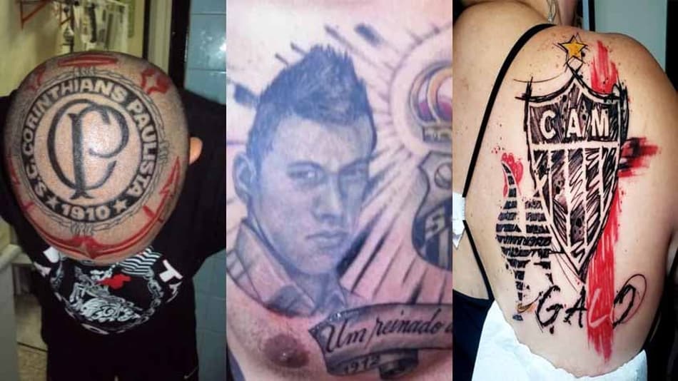 As melhores tatuagens de torcedores do futebol brasileiro