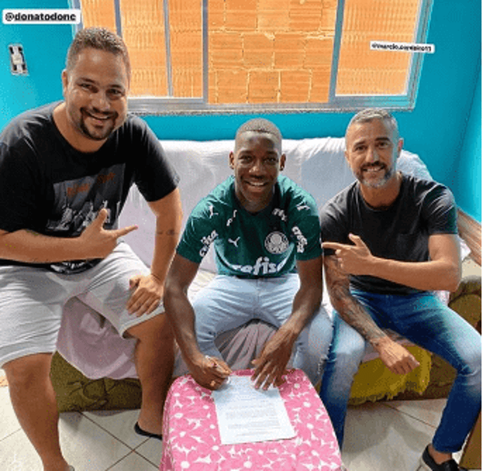 Renovação 'home office': Patrick de Paula anuncia novo vínculo com Palmeiras nas redes sociais