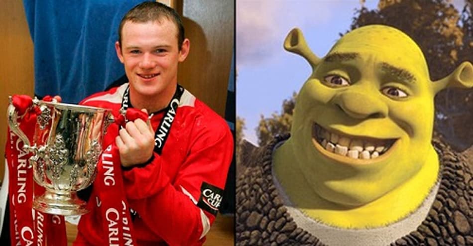 Os jogadores de futebol que se parecem com personagens de desenho animado