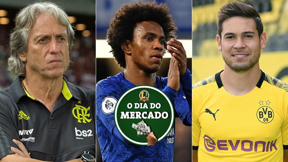 Manhã do Mercado: Negociações no Flamengo, Juve de olho em Willian, lateral na mira do Barcelona…