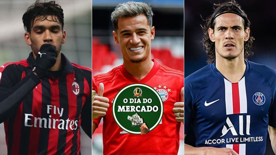 A manhã do mercado: Paquetá pode trocar de clube, Coutinho perto de jogar na Inglaterra, Cavani mexe com o mercado….