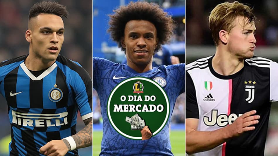 A manhã do mercado: Willian de saída do Chelsea, Barcelona luta por Lautaro, De Ligt mais distante da Juventus…