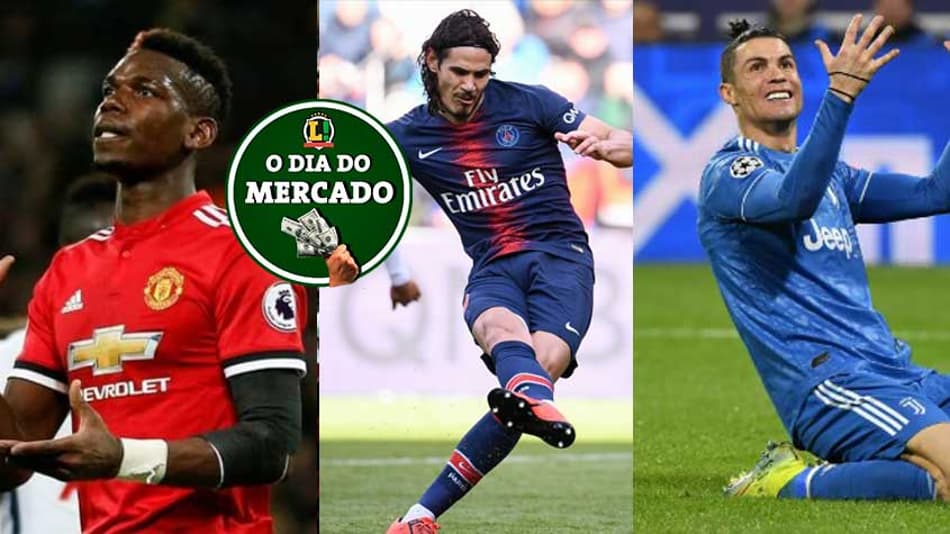 O dia do mercado: Pogba pode rescindir, Cavani cobiçado no Uruguai e Juventus define preço de Cristiano Ronaldo