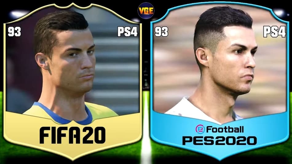 Parece mais no Fifa ou no PES? Veja a evolução gráfica de Cristiano Ronaldo nos dois games em quase 20 anos
