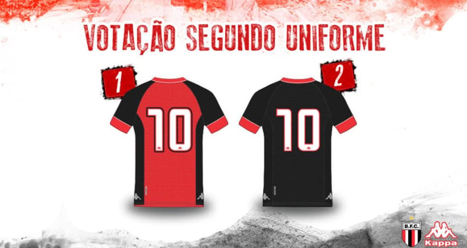Botafogo-SP lança campanha online para escolha do segundo uniforme