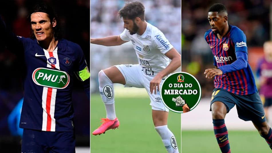 A manhã do mercado: Menino da Vila próximo de acerto, Cavani escolhe destino, Dembelé cobiçado por italianos…
