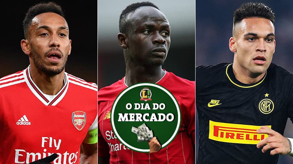 Manhã do Mercado: Aubameyang e Mané podem ir para a Espanha, novidades sobre Lautaro Martínez…