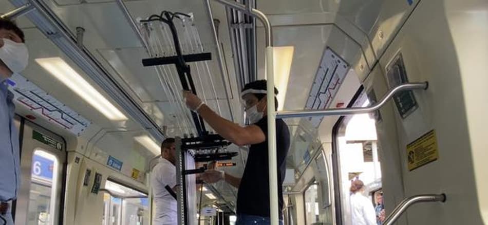 Em nova iniciativa, Di Grassi apresenta equipamento para higienizar trens e ônibus