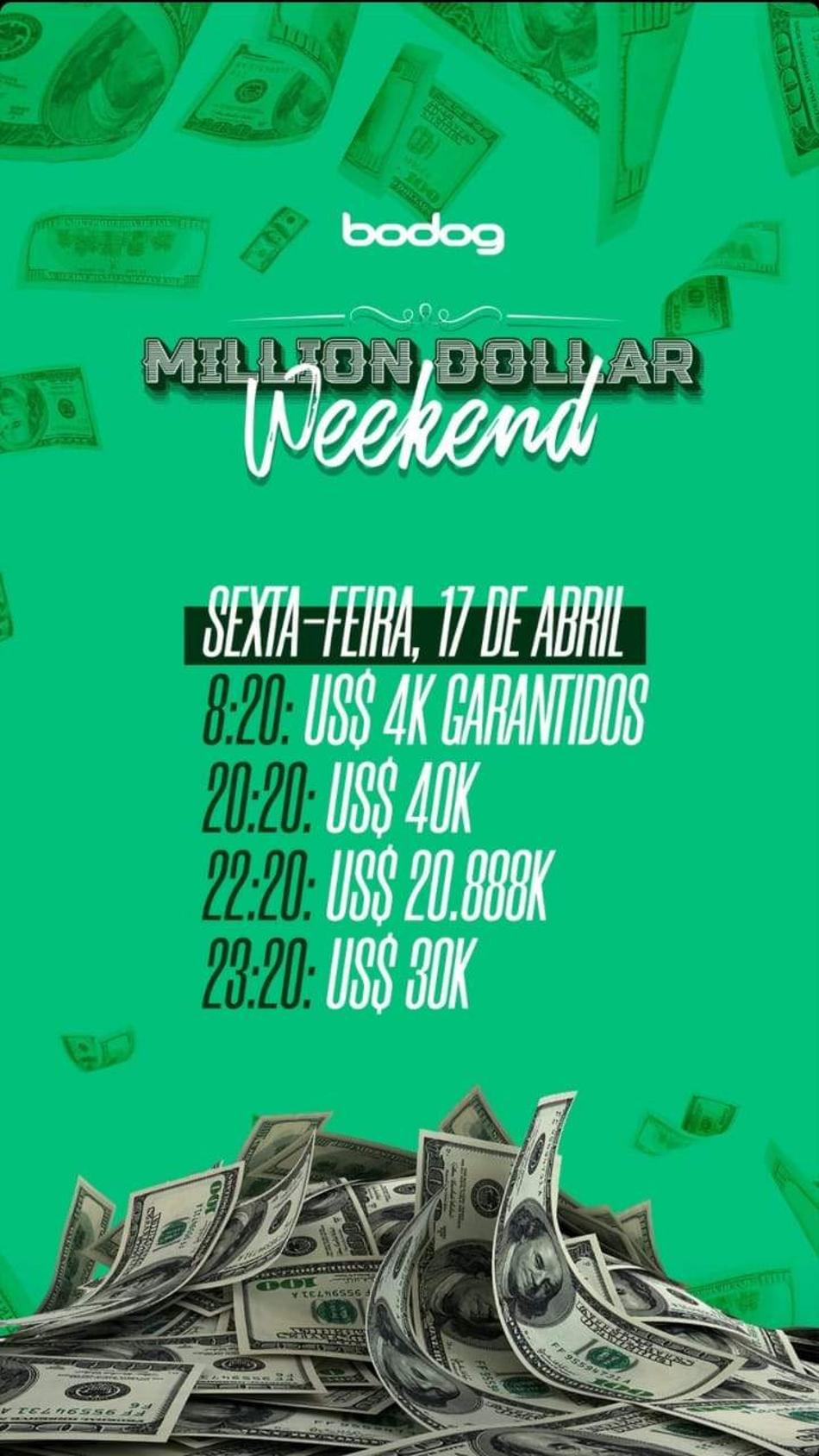 Quatro torneios dão início nesta sexta ao fim de semana especial do Bodog