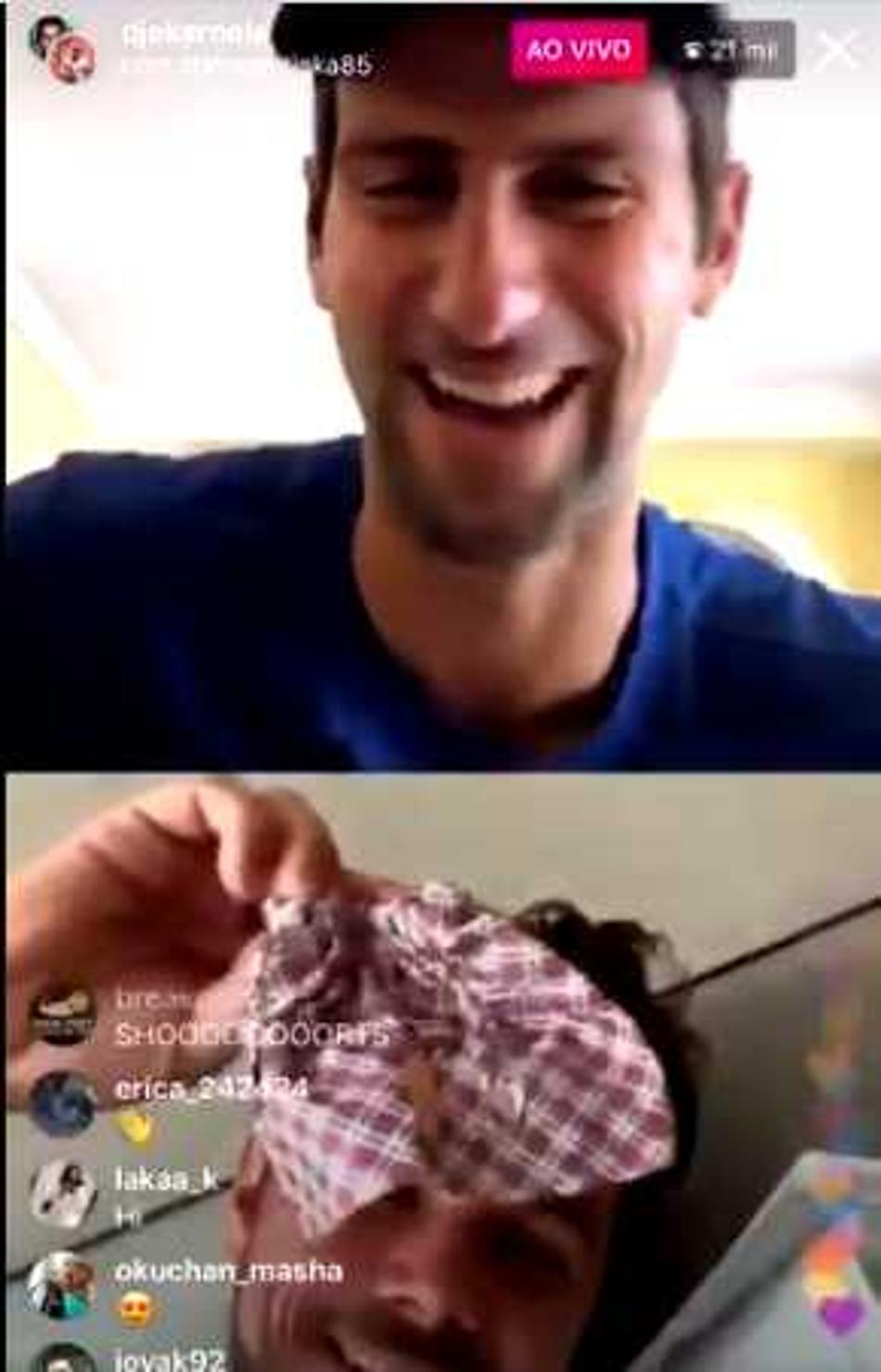 Wawrinka tira sarro de Djokovic em live no instagram
