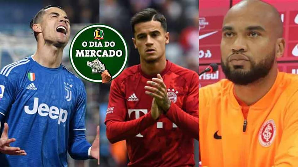 O dia do mercado: parceiro para CR7, destino de Coutinho, Moledo no RJ…