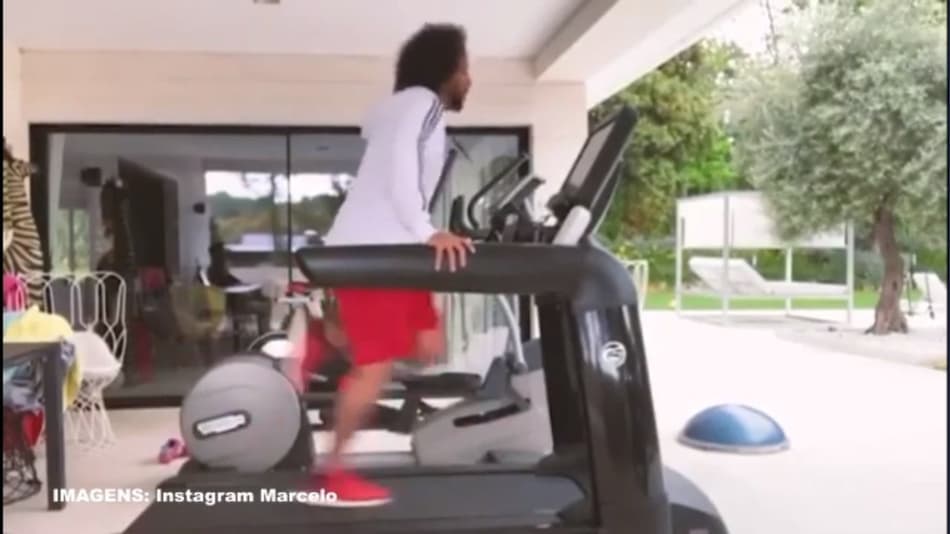 VÍDEO: Marcelo mostra velocidade em treino na esteira