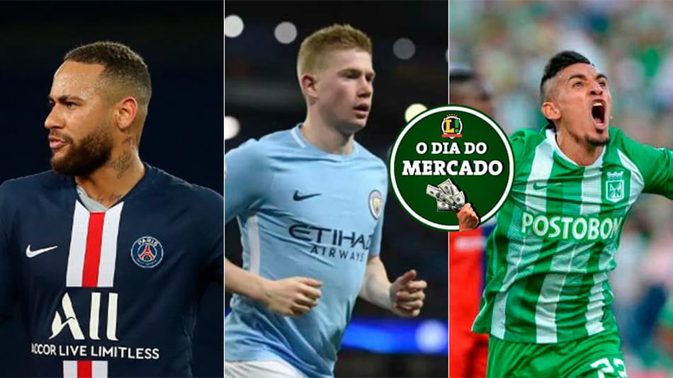Manhã do Mercado: Neymar longe de renovação, De Bruyne pode ir para a Espanha, Palmeiras se afasta de lateral…