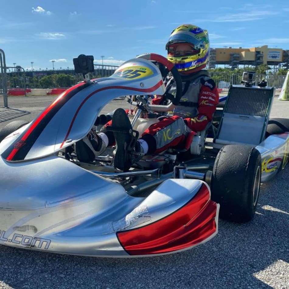 Miguel Costa retorna aos treinos de kart nos EUA e segue brilhando no automobilismo virtual
