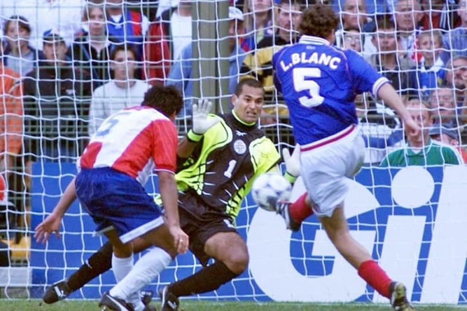 França x Paraguai pela Copa do Mundo de 1998