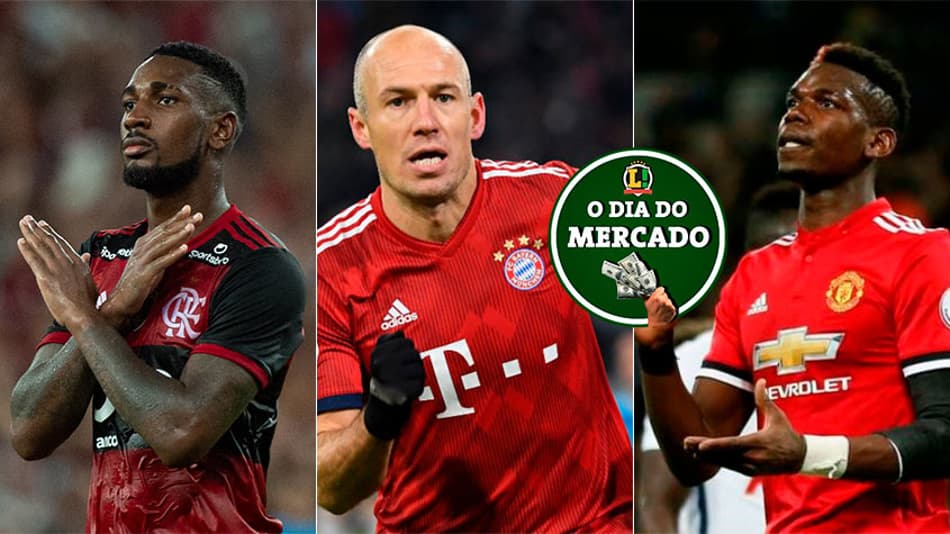 O dia do mercado: Gerson cobiçado na Europa, Botafogo de olho em craque holandês e Pogba pode voltar à Itália