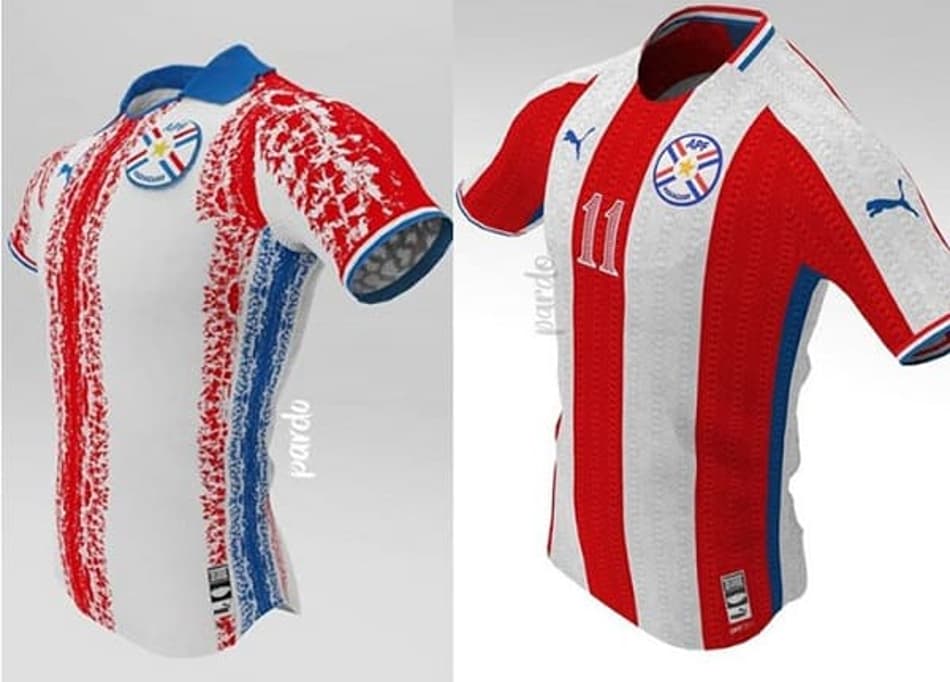 Designer sugere conceitos para nova camisa da seleção do Paraguai