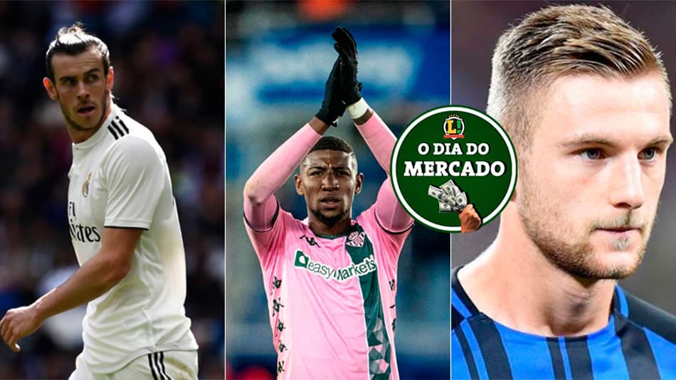 A manhã do mercado: Bale prioridade no Newcastle, Emerson alvo da Inter de Milão e Skriniar na mira do Real